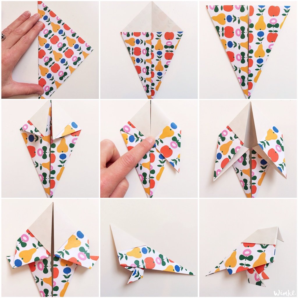 Hoe maak je een Origami Bird stap voor stap