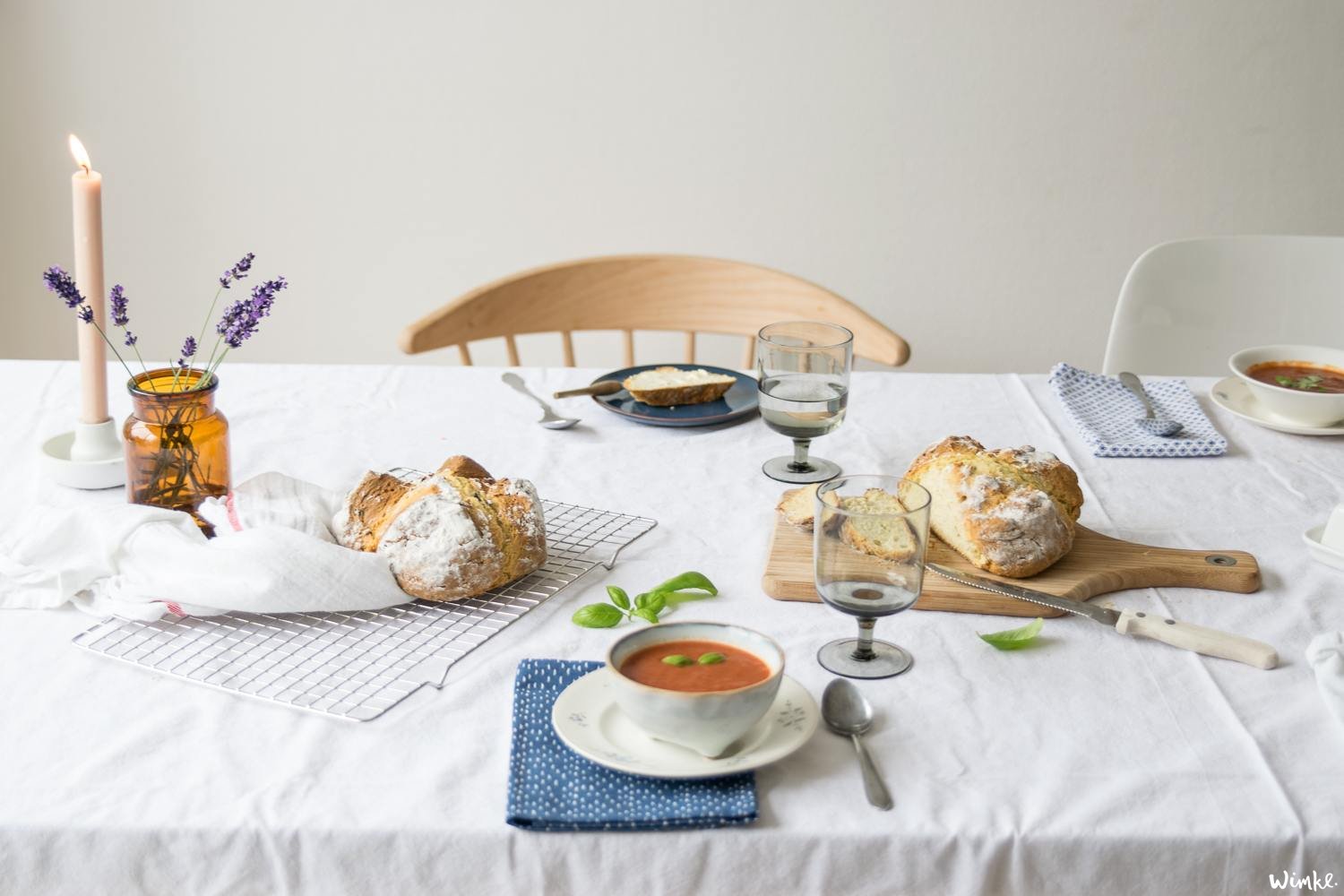 supersnel sodabrood met tomatensoep - wimke