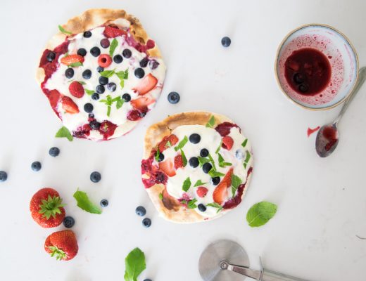 Zomerpizza's met fruit - wimke