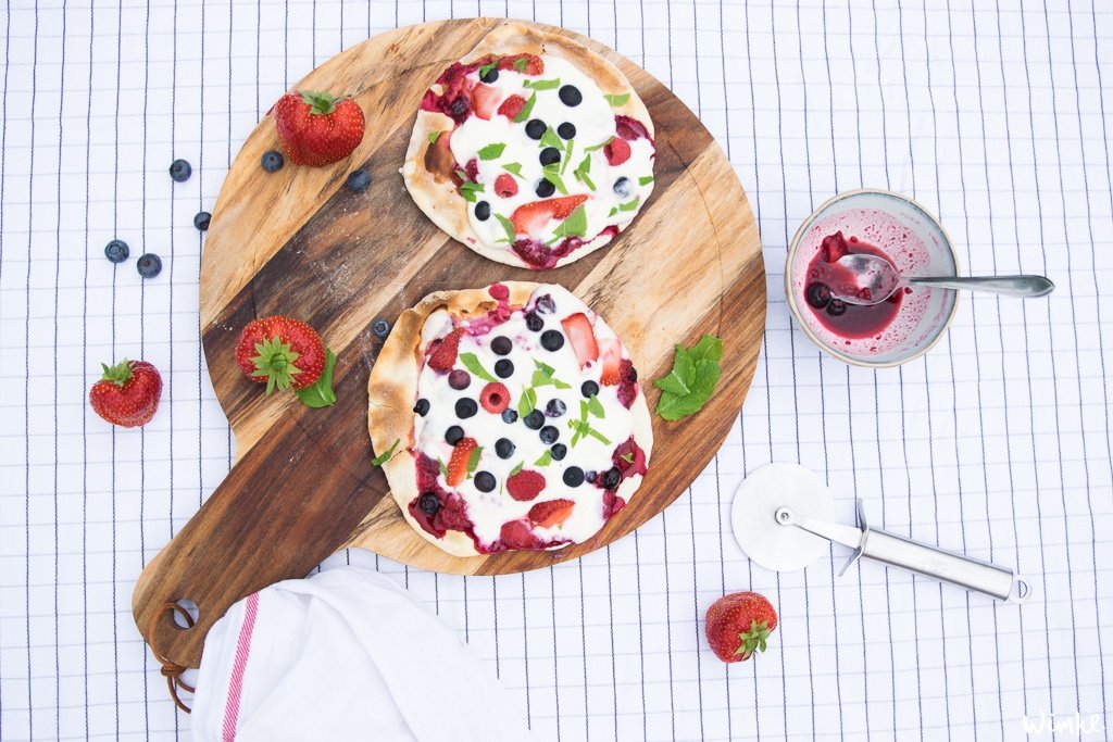 zomerpizza's met rood fruit zelf maken - wimke