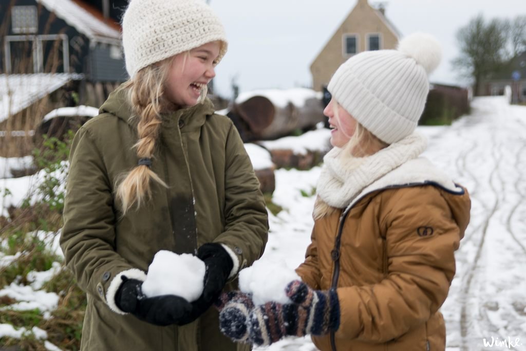 Kerst & Sneeuwfoto's - Bente & Madee - www.wimke.nl