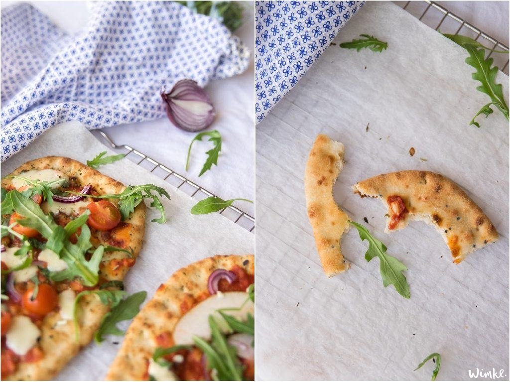 Recept: easy lunchpizza's van naanbrood 