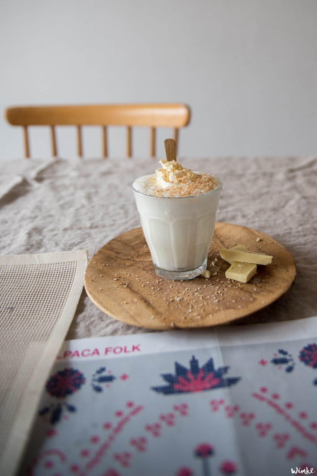 witte chocolade kokosmelk - Wimke.nl