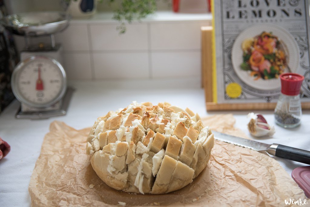 Recept plukbrood met veel knoflook