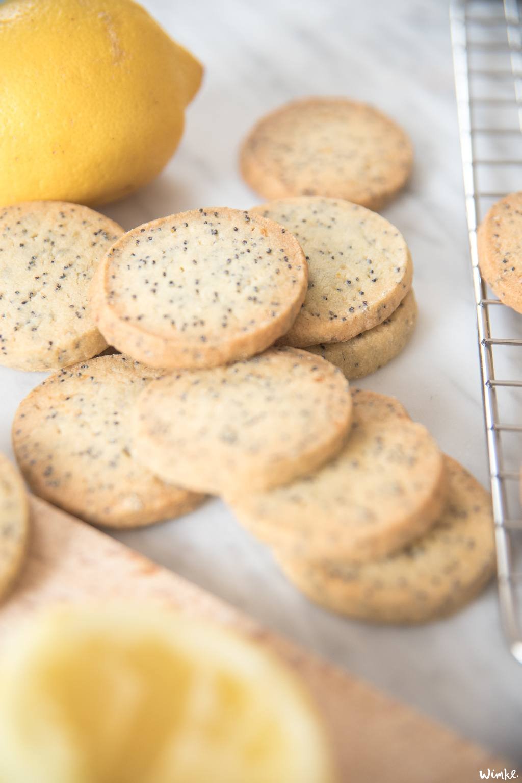 Recept lentekoekjes met citroen & maanzaad - shortbread koekjes - www.wimke.nl